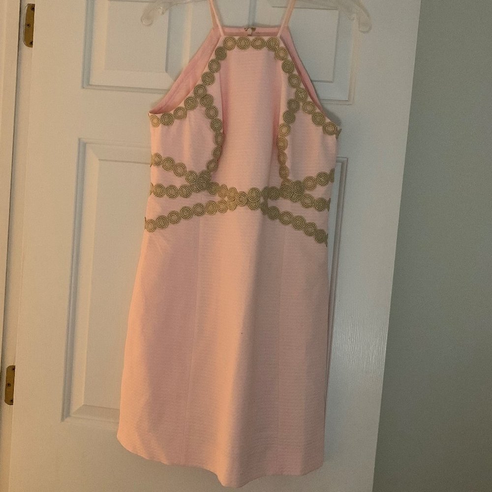 Lilly Pulitzer Pink and Gold Dress